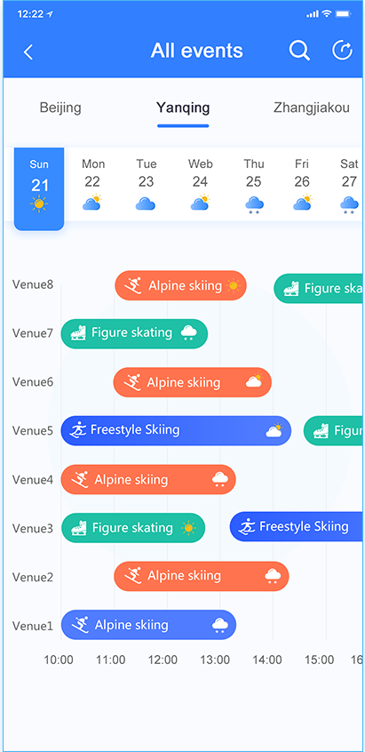 冬奧智慧氣象APP交互設(shè)計和視覺設(shè)計